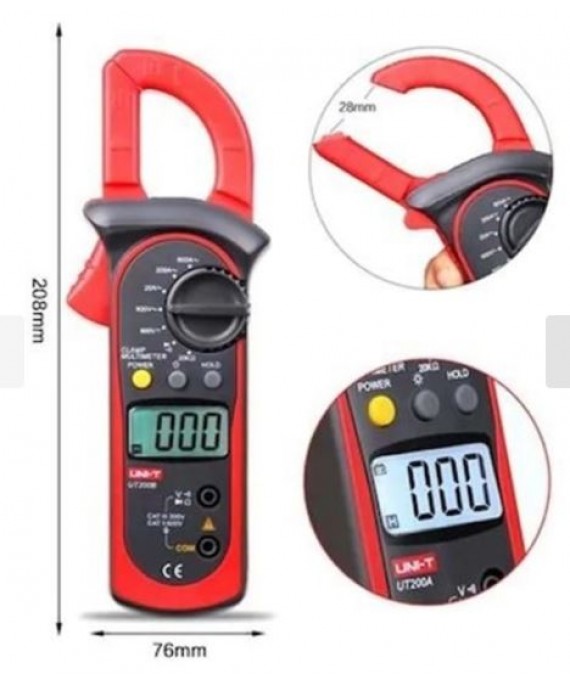 UT200A ÖLÇÜ ALETİ DİJİTAL PENS AMPERMETRE DİJİTAL ÖLÇÜ ALETİ