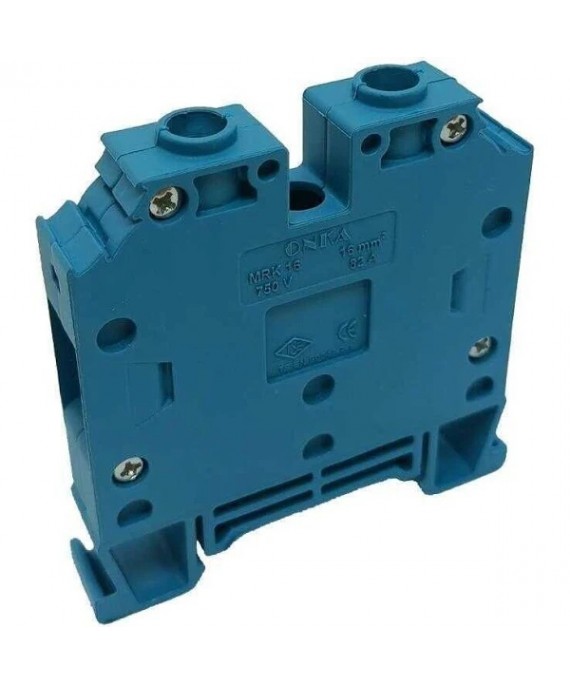 RAY KLEMENS MRK 16mm² VİDA BAĞLANTILI RAY KLEMENS MAVİ