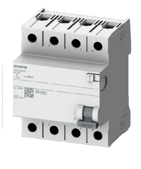 SIEMENS 5SV5346-6 3X63A K.A.K Koruma Röle A Tip 4X63A 30mA KAÇAK AKIM