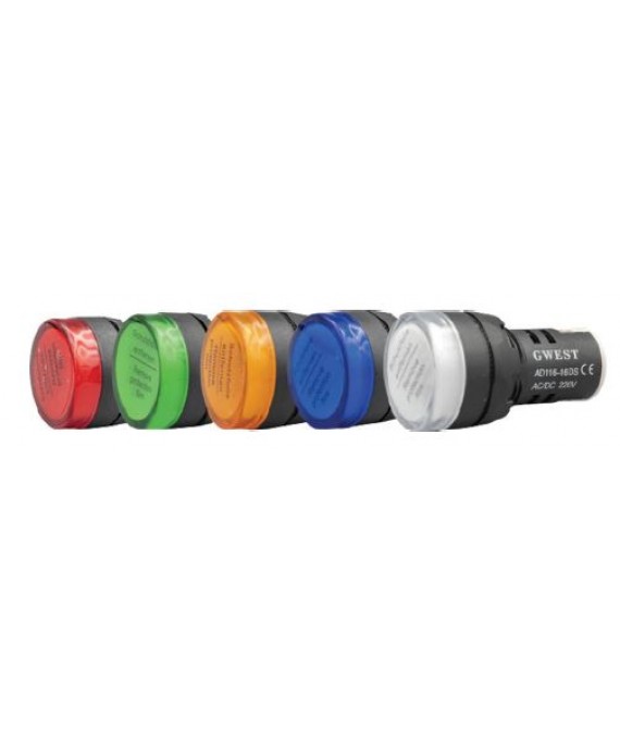LED SİNYAL LAMBASI 220V 22MM MAVİ GWEST